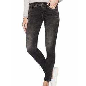 Vintage Black Aiko Silver Skinny Jeans